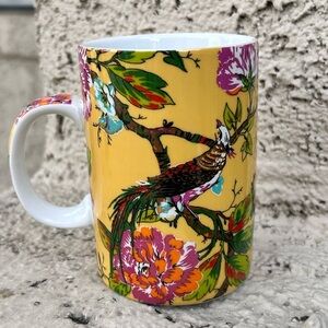 Colorful Floral Bird Ceramic Mug 12oz